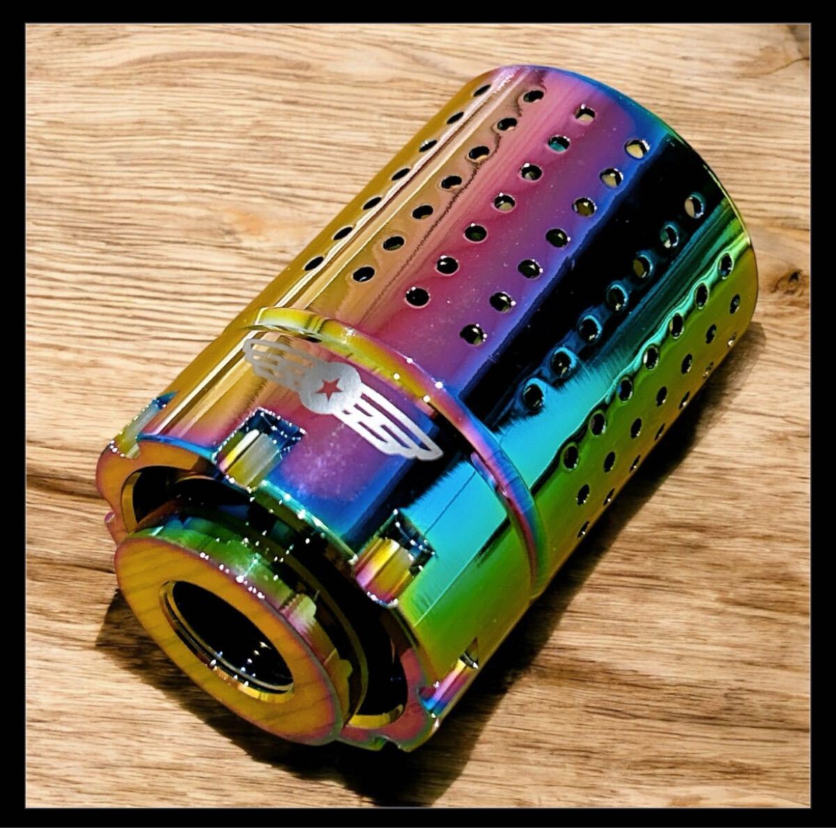 サプレッサー サイレンサー コンペセーター ハイダー 14ミリ逆ネジチタンカラー拍卖