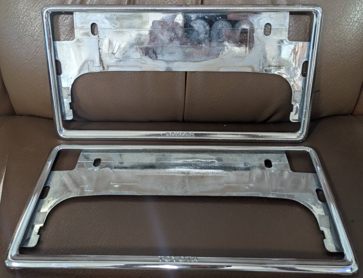 トヨタ ナンバーフレーム フロント/リア *08407-00270/6374-28001-0*拍卖