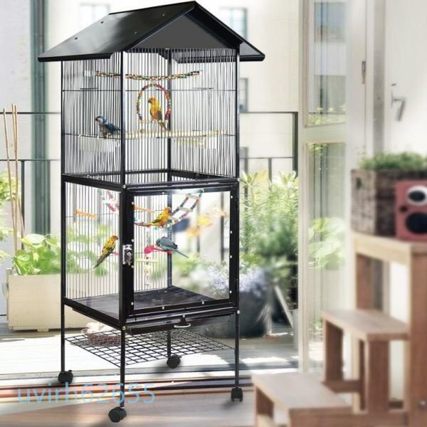 強くお勧め★豪華鳥かご★★ 大型 鳥かご 鳥小屋 大型サイズ ペット用品 養殖 飼育 室内外 逃げ出防止 おうむ 鳥 オウムの巣拍卖