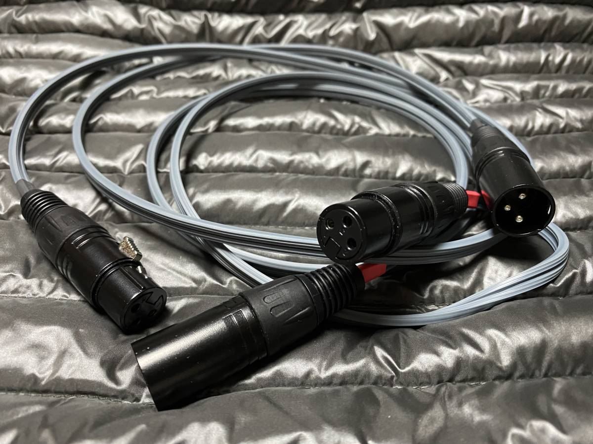 ●●● SME純正!◇ TELEFUNKEN(テレフンケン) XLRバランスケーブルの【終着駅】1.0mペア 黄金期 世界遺産鉱山 フォノケーブルとしても◎!拍卖