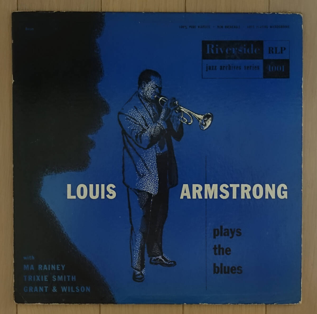 US Riverside RLP 1001 完全オリジナル Louis Armstrong plays The Blues White/DGラベル拍卖
