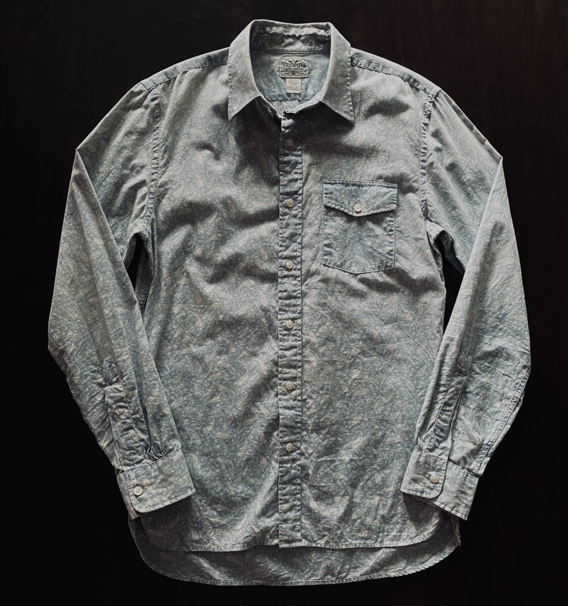 RRL Paisley Indigo Shirt ダブルアールエル ペイズリー インディゴ シャツ S拍卖