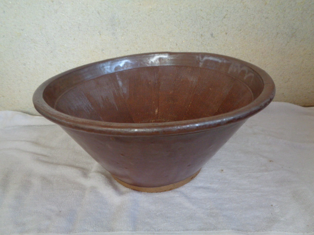 陶器 すり鉢・スリ鉢・擂り鉢/大/ゴマスリ鉢/拍卖