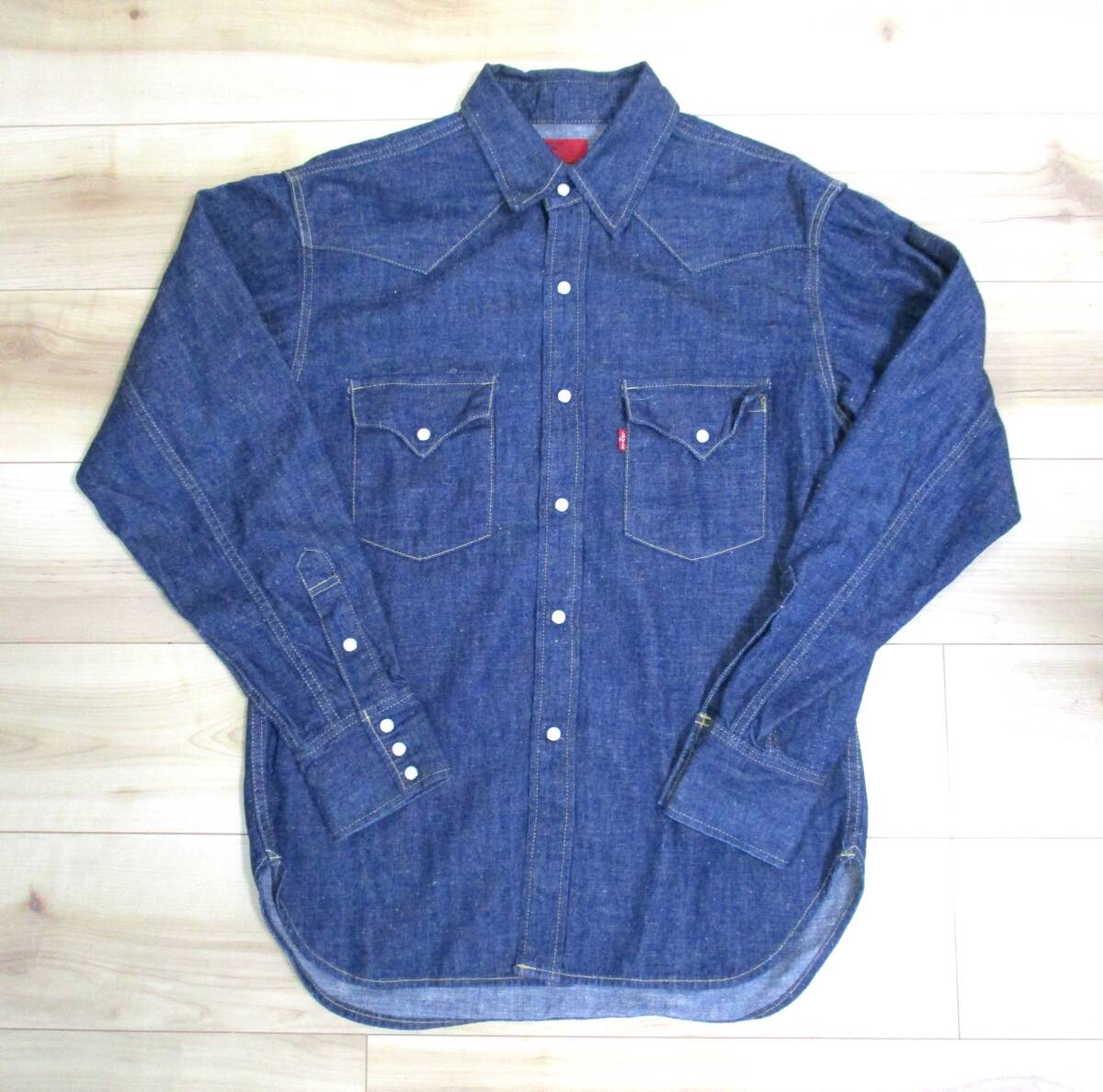 ミントコンディション!! 00s LEVI'S RED TAB デニムウエスタンシャツ L拍卖