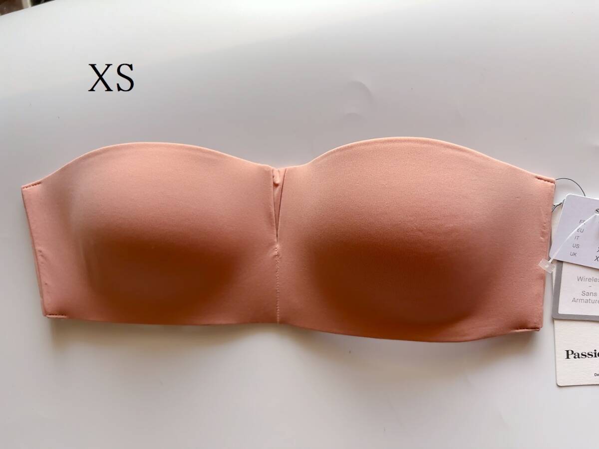 XS☆PASSIONATA/ パッショナータ バンドゥブラ フランスChantelle姉妹ブランド ピンクベージュ拍卖