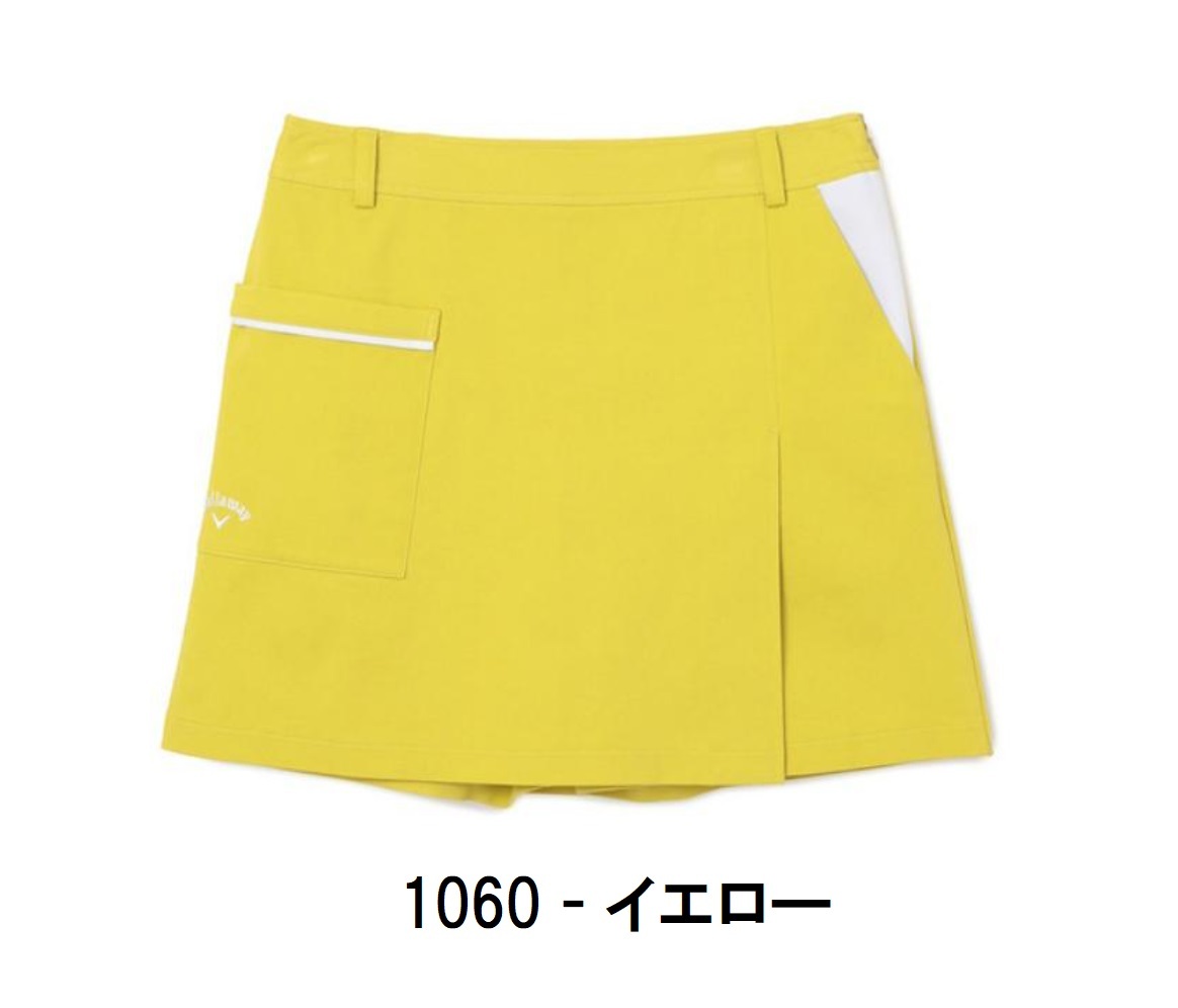 送料無料 キャロウェイ 【Callaway】 8WAYストレッチツイル スカート ショートパンツ C21228200 S イエロー 【2682】拍卖
