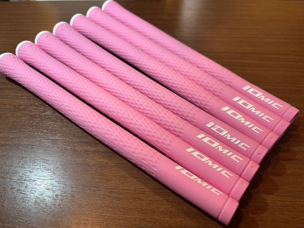 未使用 イオミック スティッキーレディース Sticky LJ 1.0/ミルキーピンク 7本セット ウッド&アイアン用 ゴルフグリップ 日本正規品拍卖
