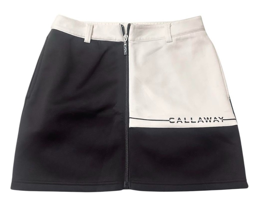 送料無料 キャロウェイ 【Callaway】 レディース ダンボールニット ストレッチ スカート C21228202 M ブラック 【2680】拍卖