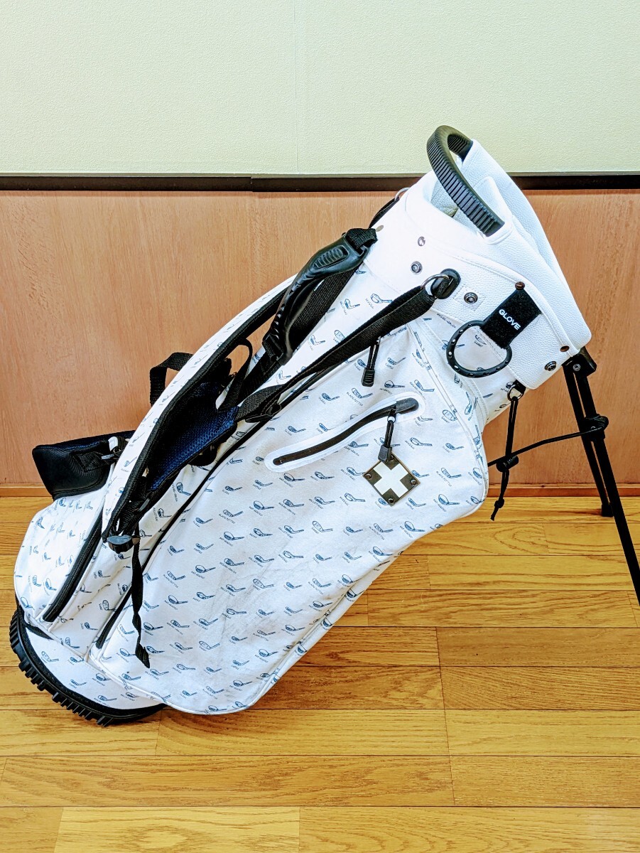 ◆送料無料&値下げ◆ 木の庄帆布 モノグラム キャディバッグ ゴルフバッグ KinoshoTRANSIT スタンドキャディバッグ 9.5型拍卖