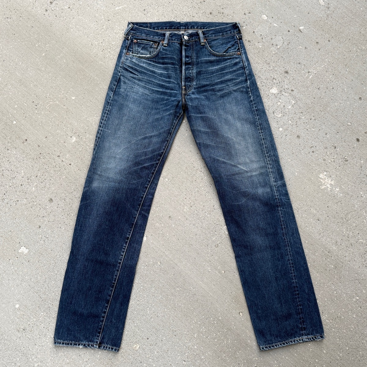 旧日本製 ダブルネーム 1966年モデル 501XX 66501 W34 (W32~W33) カスタム ビンテージ ユーズド加工 ジーンズ デニムパンツ カスタマイズ拍卖