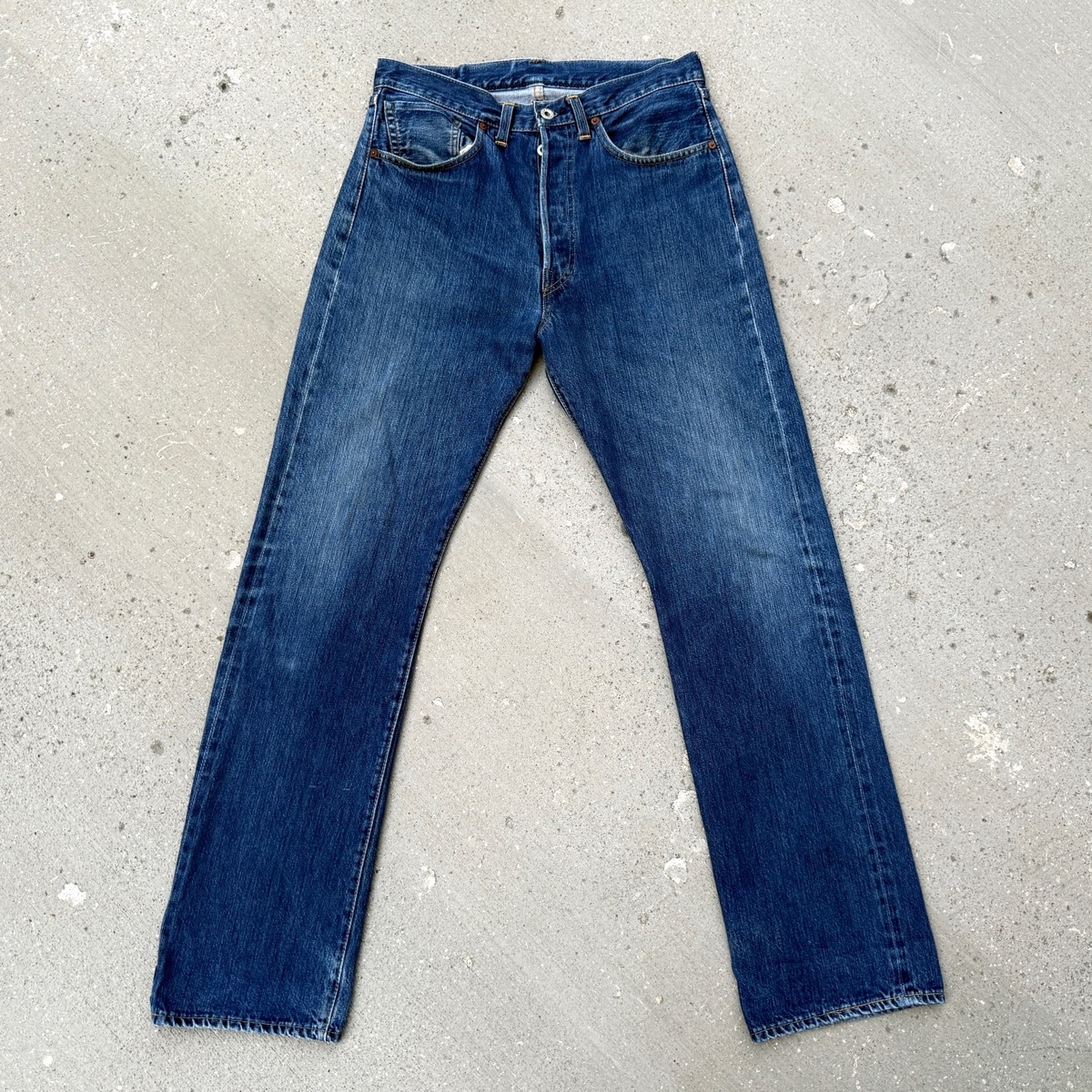 バレンシア工場製 1944年モデル 大戦 LEVI’S S501XX 44501-0022 W33(W32) 米国製 BIGE ビッグE 40s 44s デニムパンツ アメリカUSA製 555拍卖