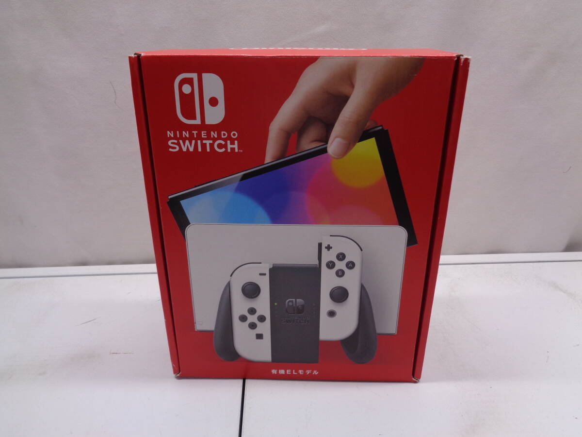 25-21② スイッチ 本体 Nintendo Switch 有機ELモデル Joy-Con(L)/(R) ホワイト拍卖