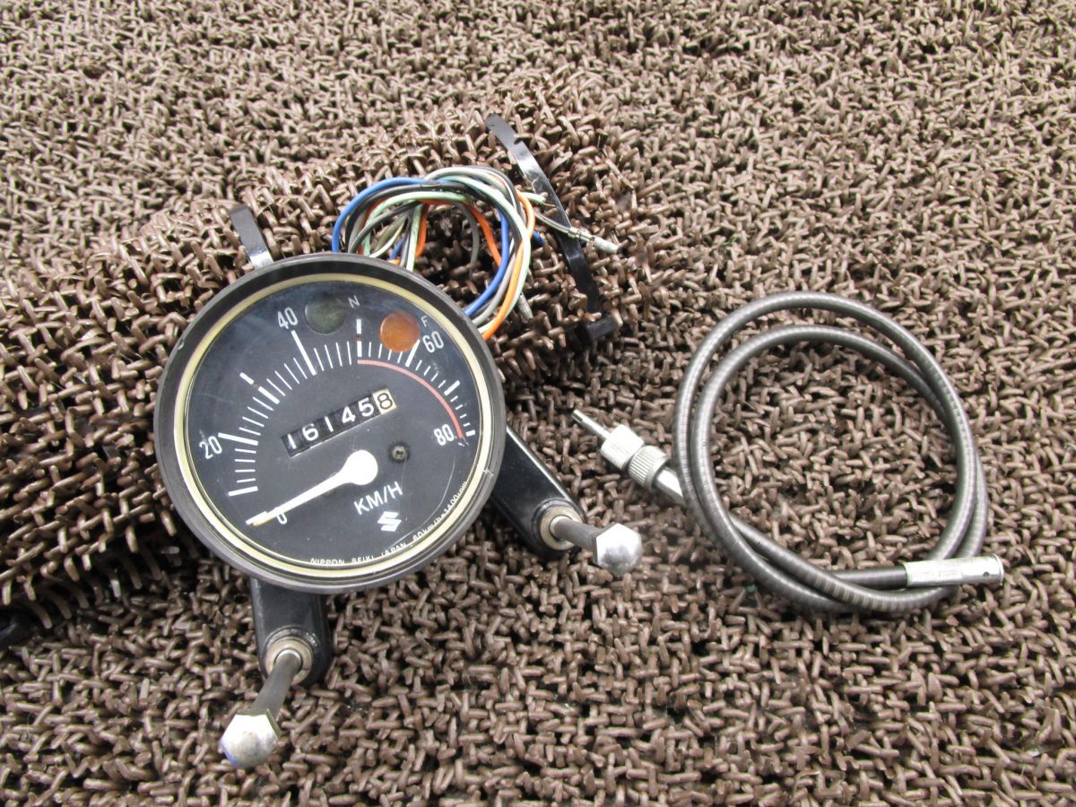 バンバン90 スピードメーター ●A3910!RV90 スズキ 【 RV90 】 VanVan キャブ車 6V拍卖