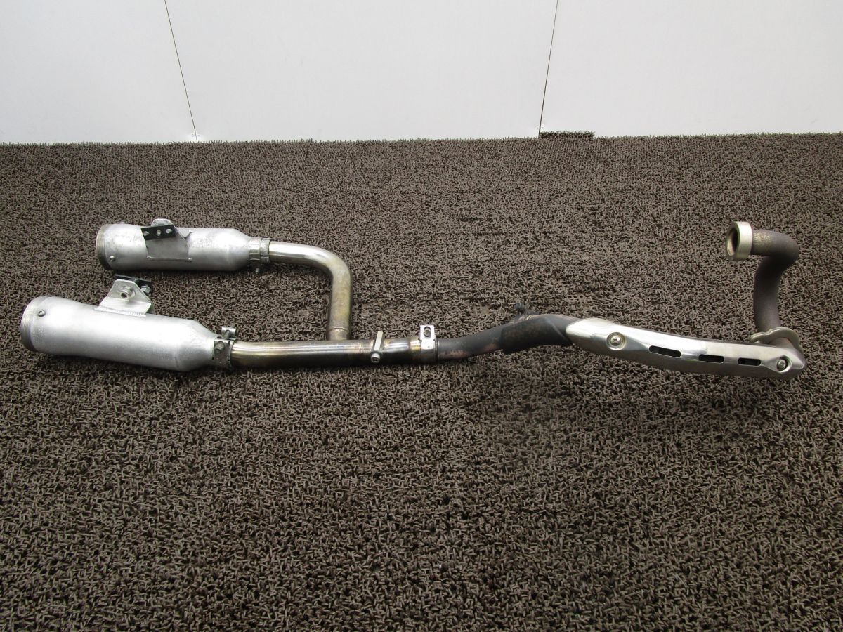 トリッカー 社外 スーパーサウンド 2本出し マフラー ■A4595!サイレンサー DG10J ヤマハ 【 G340E 】 tricker キャブ車 動画有拍卖