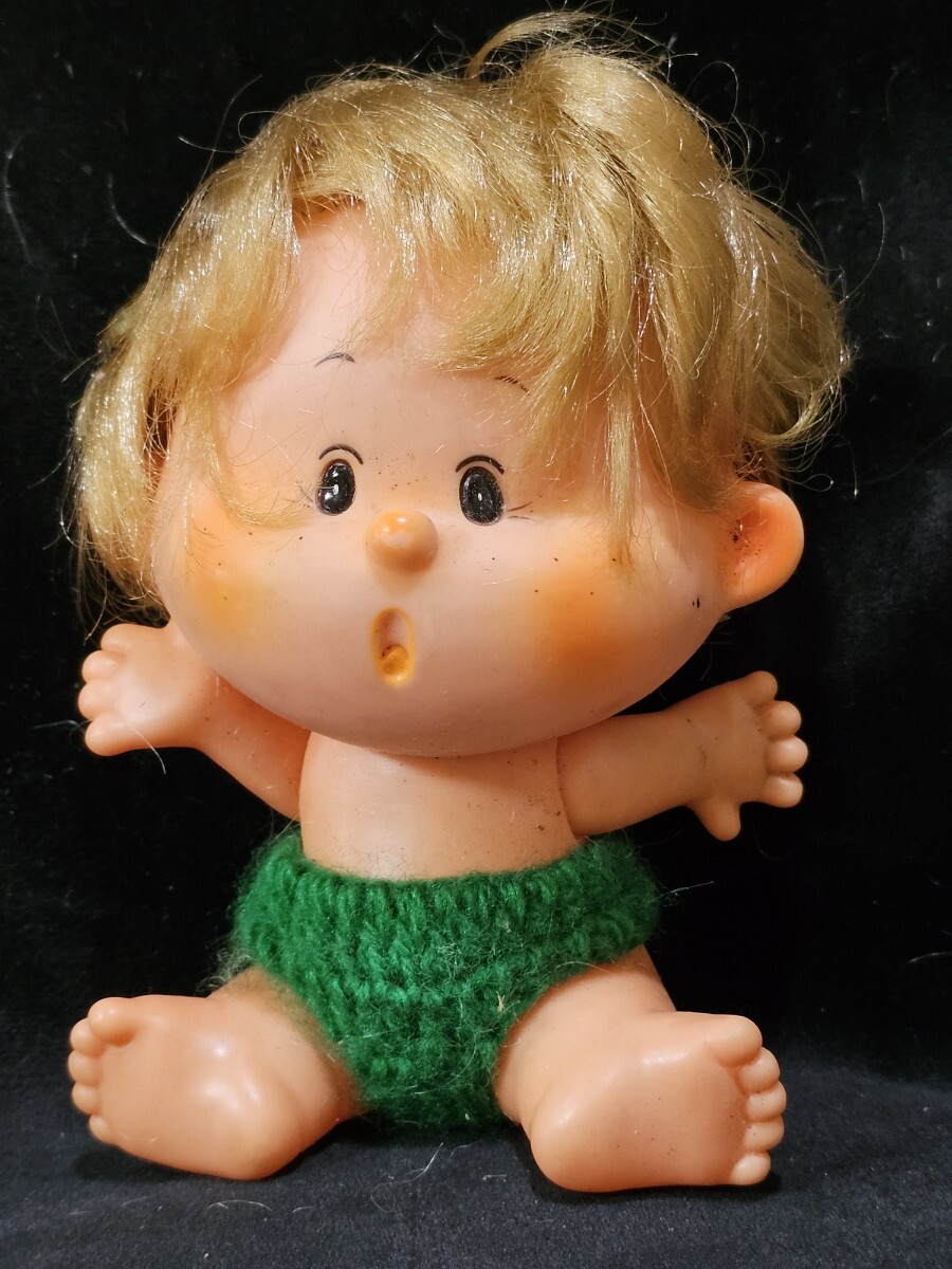 セキグチ 人形 ソフビ 昭和レトロ 金髪パーマの男の子拍卖