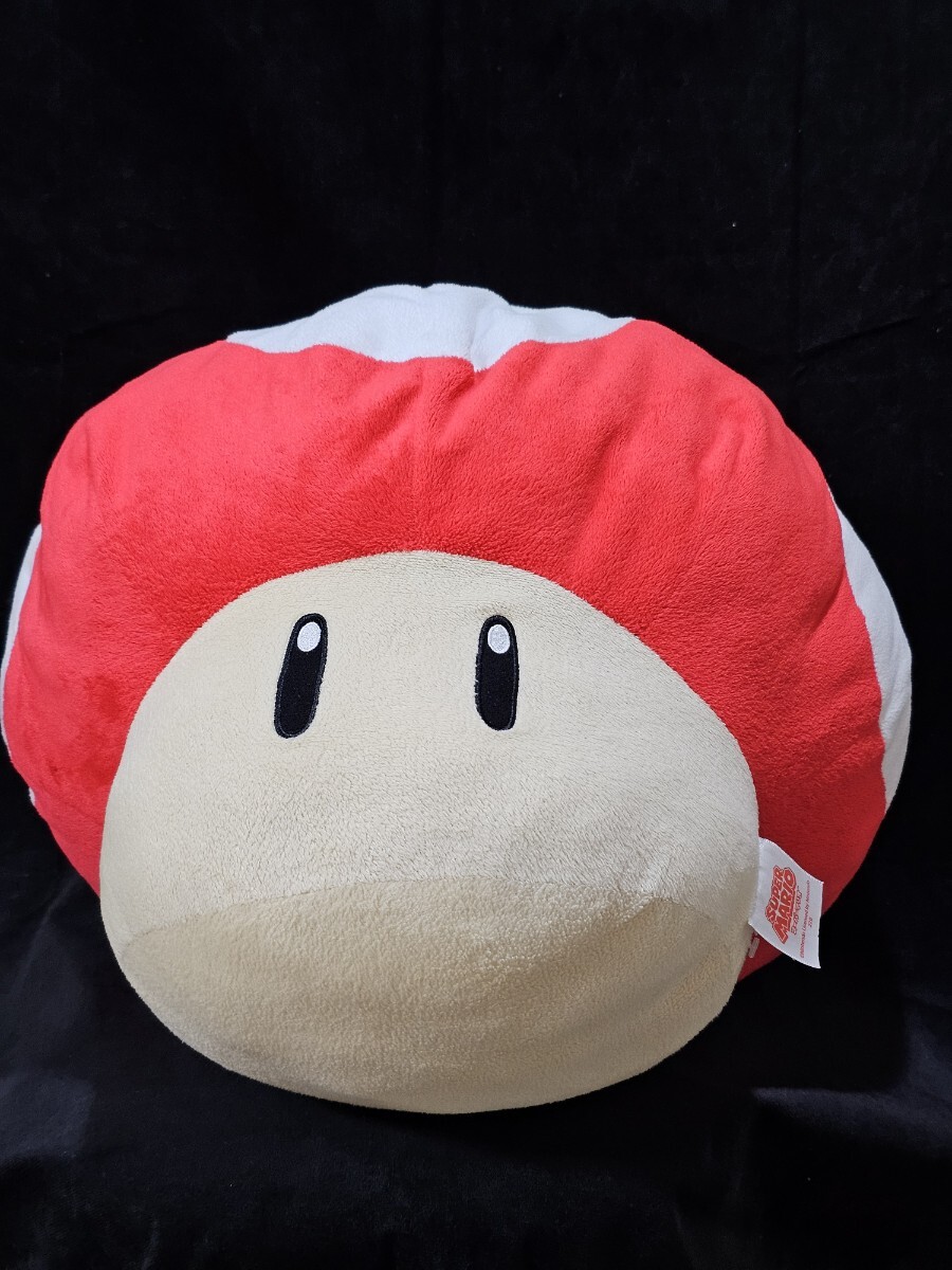 スーパーマリオ 特大サイズぬいぐるみ スーパーキノコ拍卖