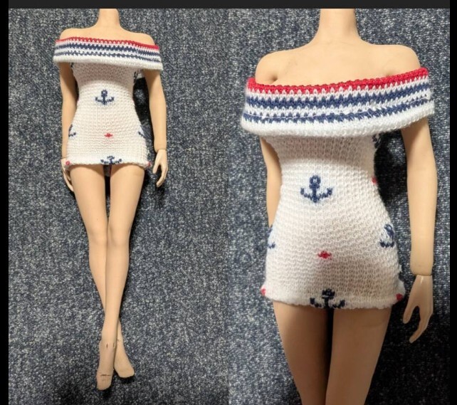 1/6ドール用 TBLeague ファイセンS07 クールガール ボディコンシャス マリンルック拍卖