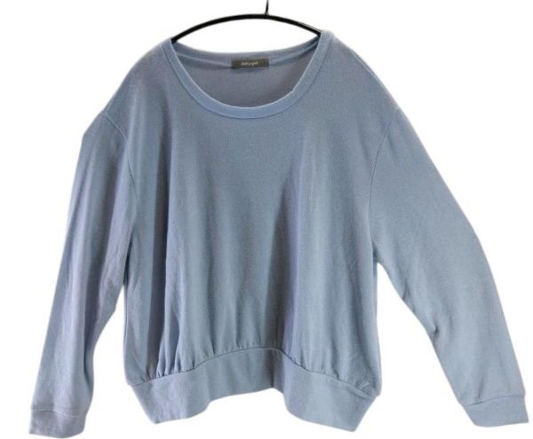 SS2791◆ 新品 セーター クールネック サマーニットセーター 薄手 3Lサイズ スカイブルー 送料450円拍卖