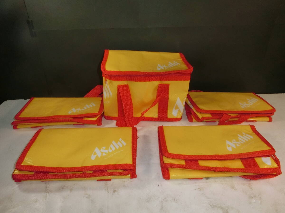 ★未使用 アサヒ スーパードライ オリジナル 保冷バッグ クーラーバッグ 5点 セット 黄色 ①拍卖