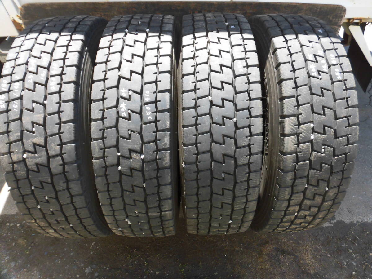 275/80R22.5 151/148J●ヨコハマ 2023年ミックス4本●250410 北海道限定拍卖