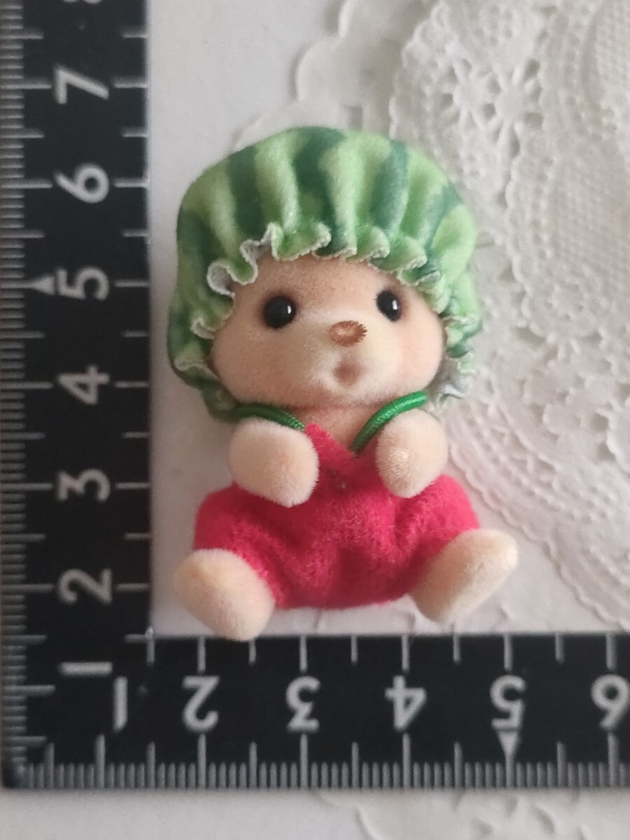 5r0801 シルバニアファミリー フルーツパーティ クマ 赤ちゃん スイカ エポック シルバニア拍卖