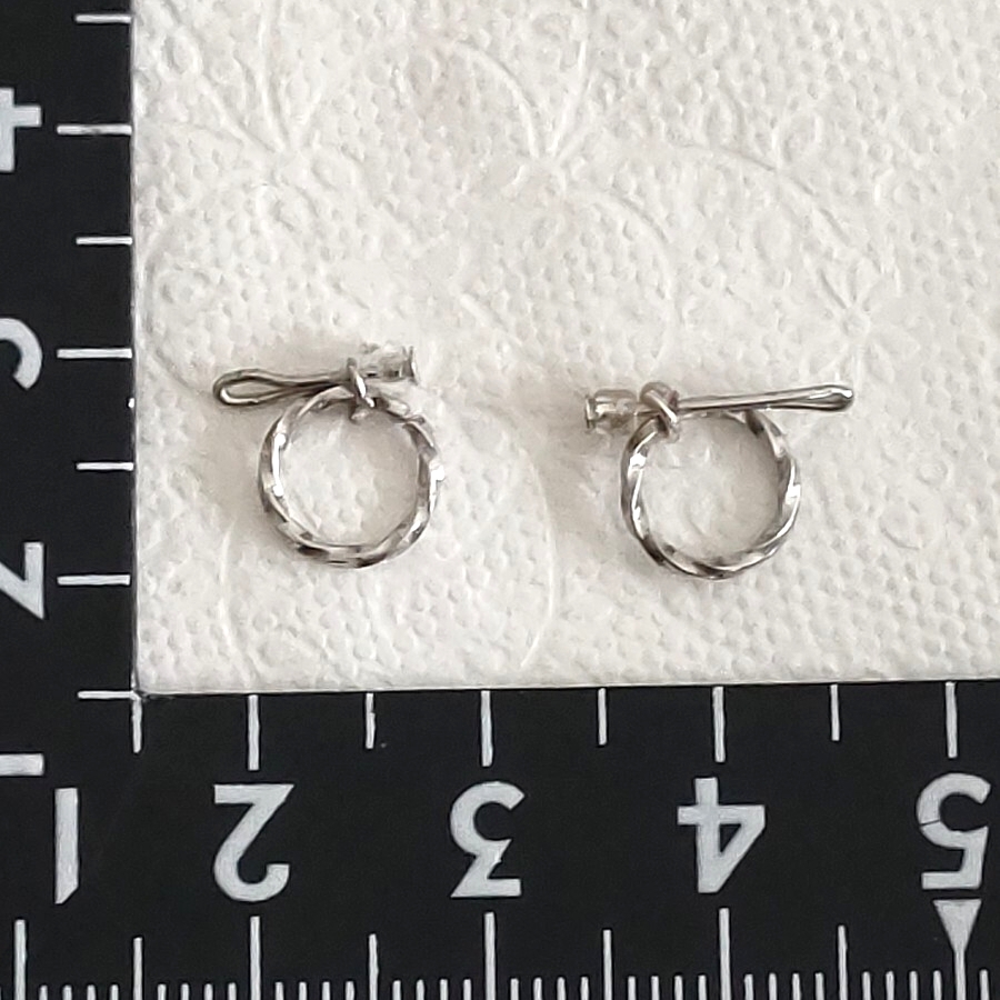 tia*゜ドール用 シルバー フープ ピアス リカちゃん ジェニー ハッシュタグリカちゃん イヤリング アクセサリー 銀色拍卖