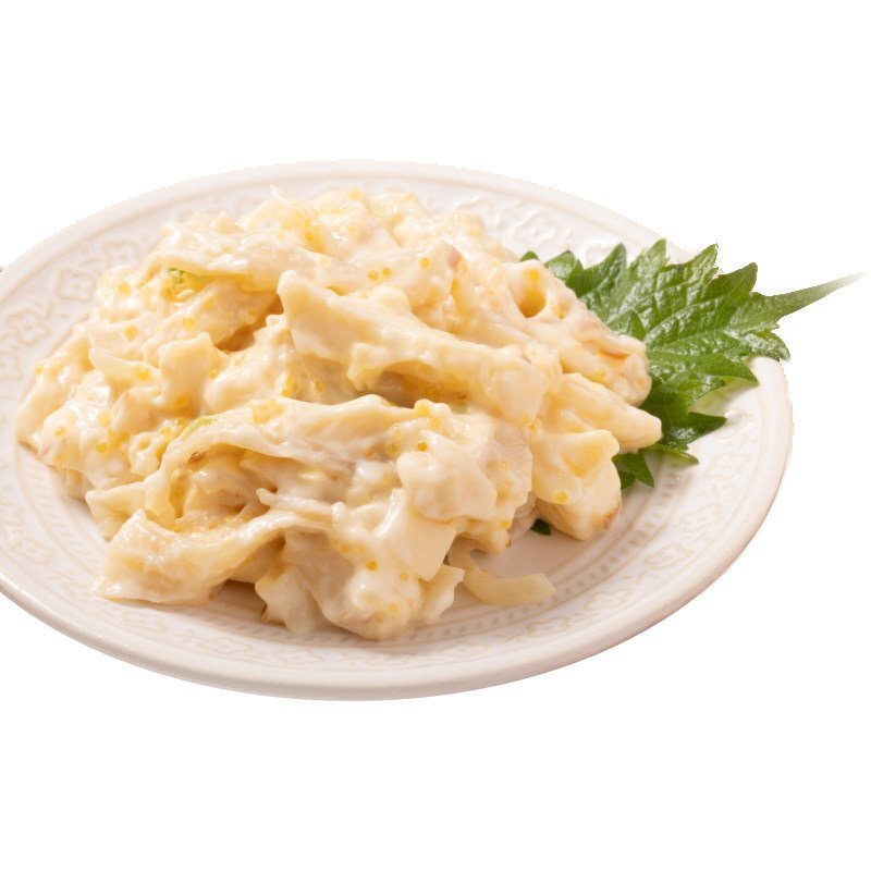 【Max】イカといぶりがっこマヨネーズ和え スモーキーな風味 ポリポリ食感♪ 1kg 冷凍 珍味 いか 業務用拍卖