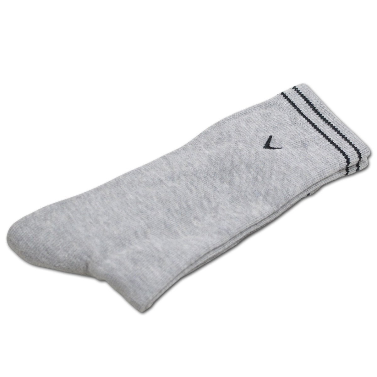 2025秋冬新作 キャロウェイ メンズ ソックス 靴下 グレー C25993101-1020 callaway ゴルフ カジュアル おしゃれ かっこいい @拍卖