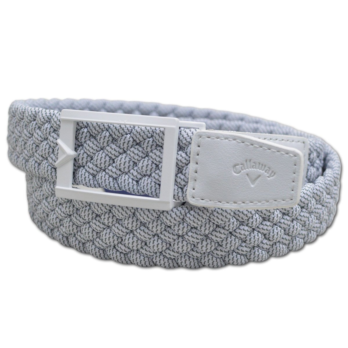 2025秋冬新作 キャロウェイ メンズ ベルト 白 C25292100-1030 callaway ゴルフ カジュアル おしゃれ かっこいい 編み込み メッシュ @拍卖