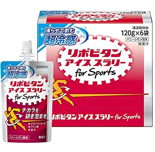 リポビタンアイススラリーSports120g×6個ハニーレモン風味ゴルフ野球サッカー陸上バスケあらゆるスポーツに拍卖