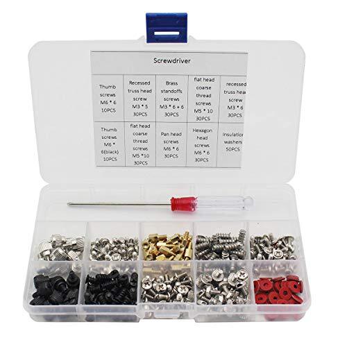 Raogoodcx ノートPC用ネジ 280本入り M3 M5 M6ラップトップ スクリューセット 収納ケース付き 交換拍卖