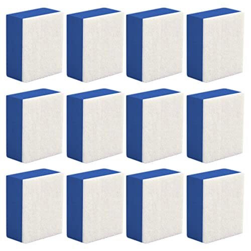 ウロコ取り 油膜取り スポンジ 12個セット 水アカとり 洗車用品 コーティング 車 窓 ガラス 水垢 洗浄 研磨スポン拍卖