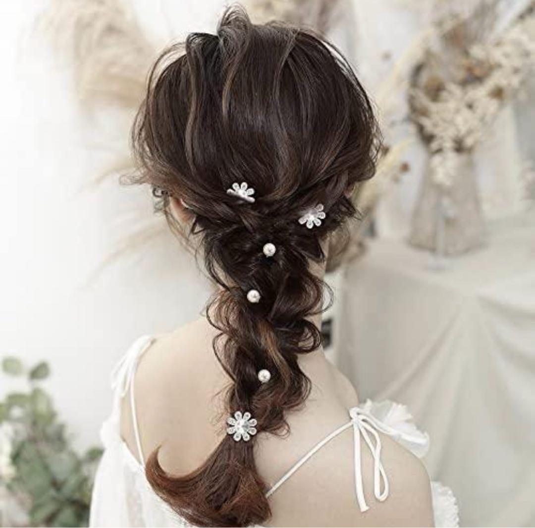 ★★パール 髪飾り 花 普段使い 16個セット拍卖
