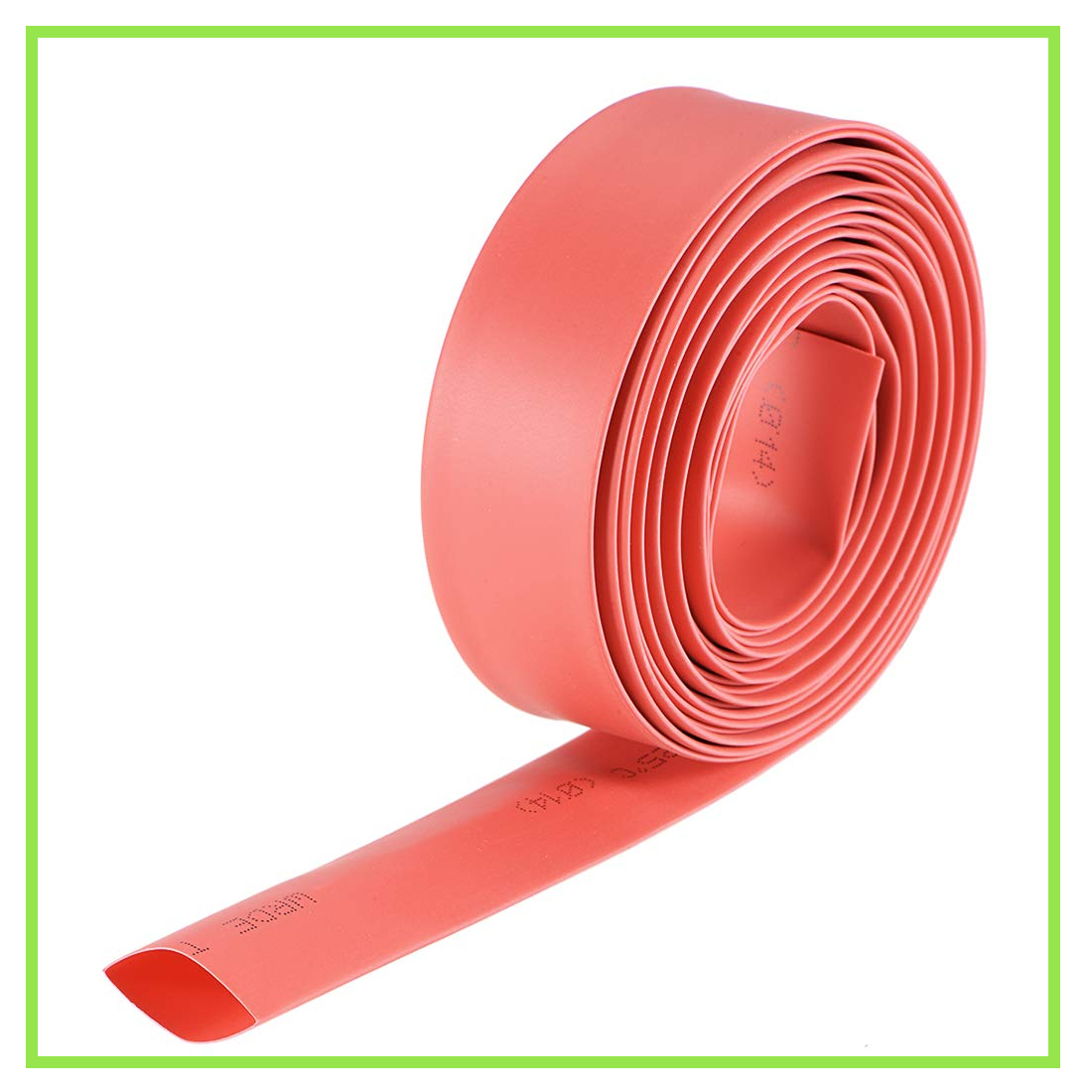 ◆熱伸縮チューブ ケーブルスリーブ 直径14mm フラット幅23 mm 伸縮率2:1 長さ3 m レッド拍卖