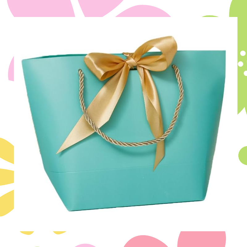 ◆12枚 紙袋 手提げ ラッピング 袋 リボン付き プレゼント ギフトバッグ おしゃれ拍卖