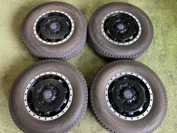 送料無料 スタッドレスセット BALEX HI-BLOCK 15in ダンロップ ウィンターマックス SV01 195/80R15 107/105 LT レジアス DX拍卖