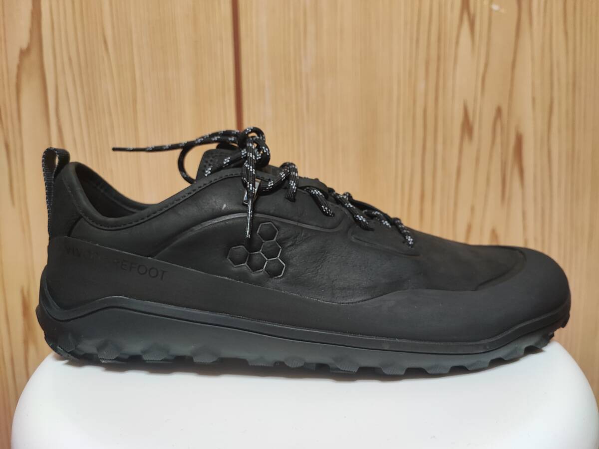 vivobarefoot Tracker Leather Low ブラック 44拍卖