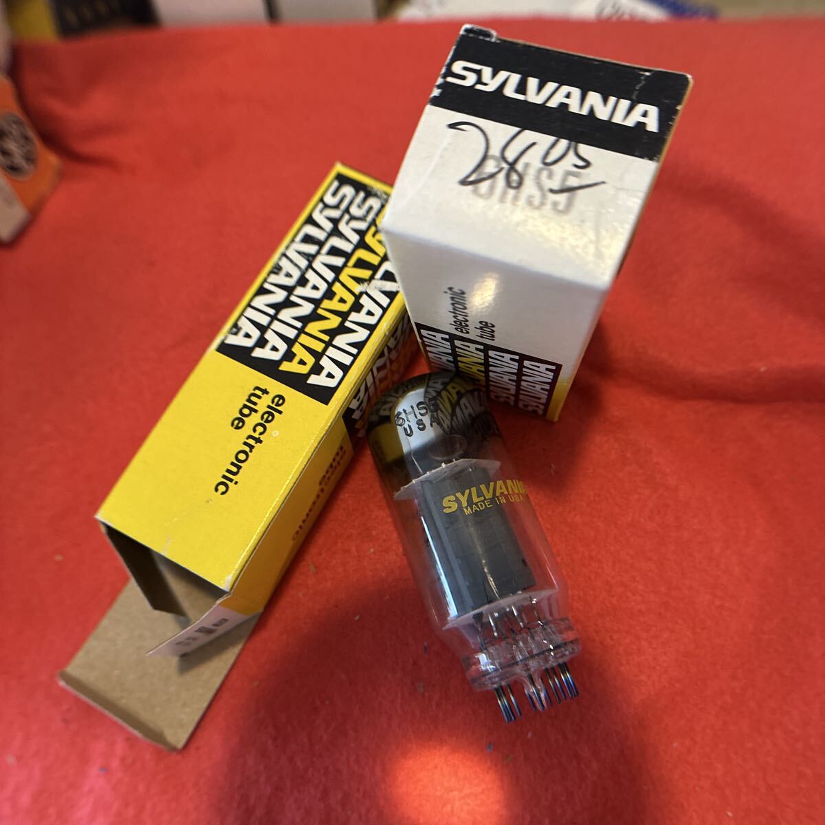 ペア レア 新品 NOS 真空管 2pcs 6HS5 SYLVANIA 出力 パワー 拍卖