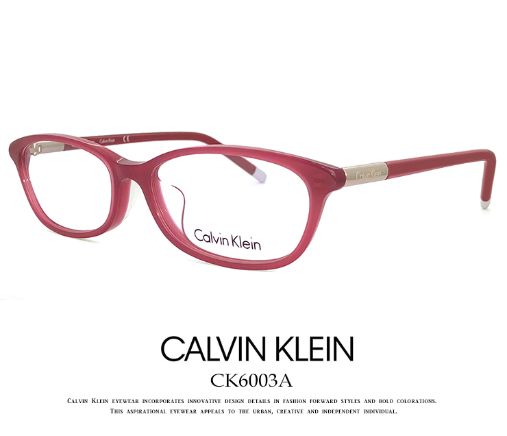 新品 カルバンクライン レディース メガネ ck6003a-610 calvin klein 眼鏡 女性用 アジアンフィットモデル拍卖