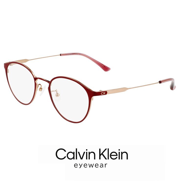 新品 カルバンクライン メガネ ck23121lb-604 calvin klein 眼鏡 ユニセックス モデル めがね チタン メタル フレーム ボストン型拍卖