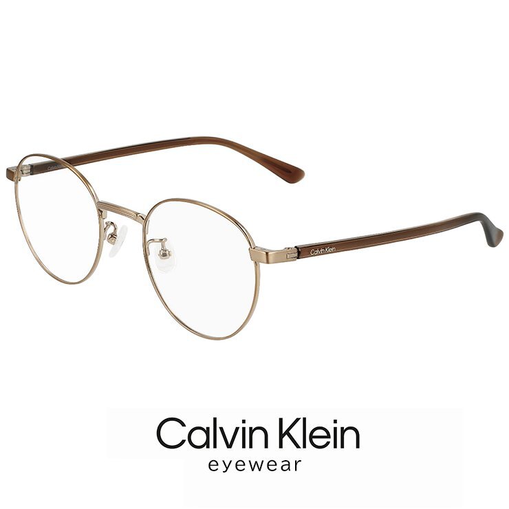 新品 カルバンクライン 小さめ メガネ ck22129lb-719 calvin klein 眼鏡 小さい サイズ チタン メタル ボストン 丸メガネ拍卖