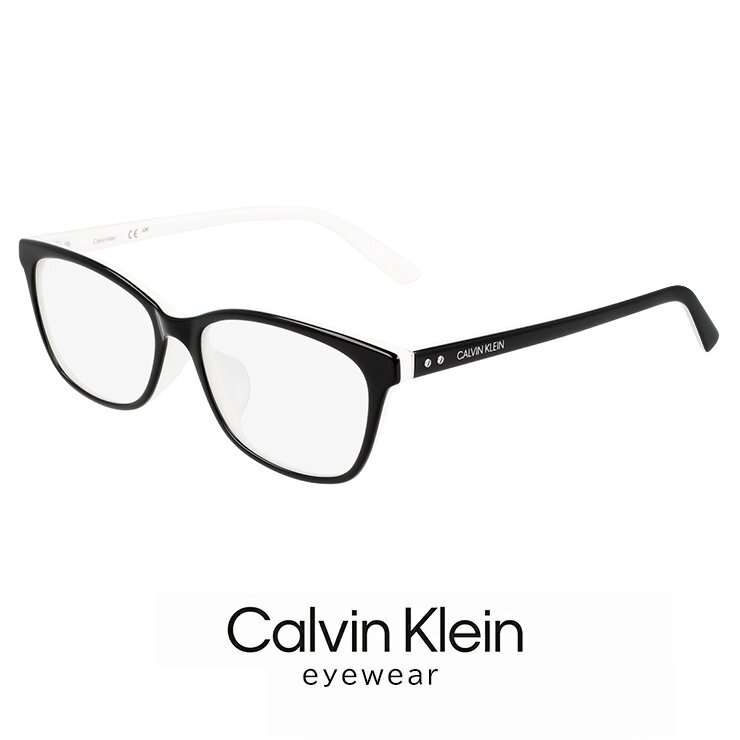新品 カルバンクライン メガネ ck19554a-011 calvin klein 眼鏡 メンズ レディース ck19554a ウェリントン型 アジアンフィット 黒ぶち拍卖