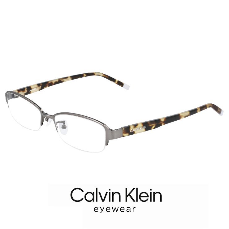新品 カルバンクライン メンズ メガネ ck5466a-008 calvin klein 眼鏡 ck5466a めがね スクエア ナイロール ハーフリム アジアンフィット拍卖