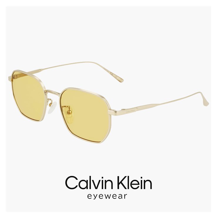 新品 カルバンクライン サングラス ck24109slb 711 calvin klein メンズ レディース モデル メタル 多角形 チタン フレーム UVカット拍卖
