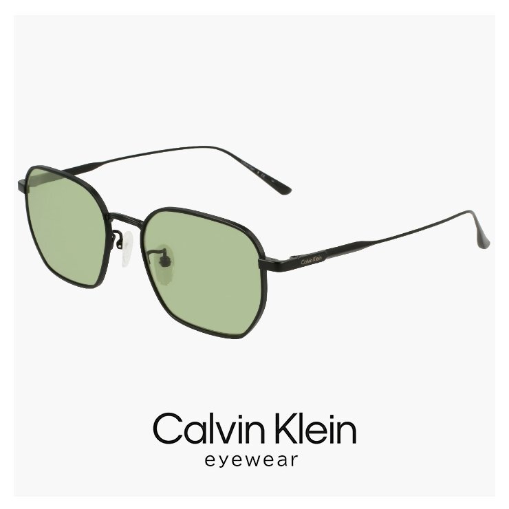 新品 カルバンクライン サングラス ck24109slb 002 calvin klein メンズ レディース モデル メタル 多角形 チタン フレーム UVカット拍卖