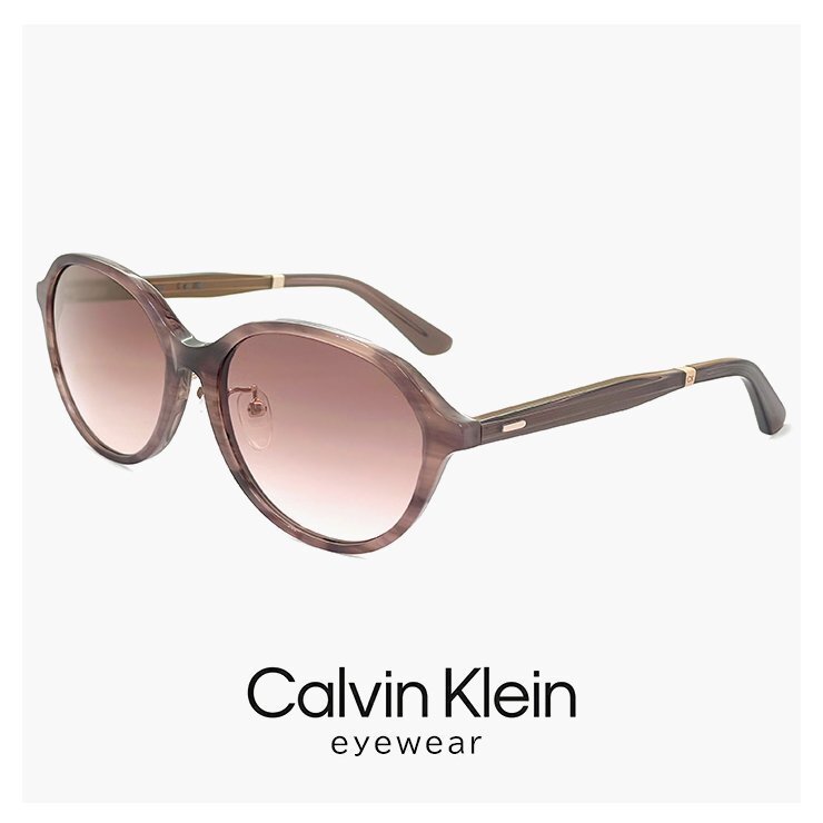 新品 レディース カルバンクライン サングラス ck23553slb 519 55mm calvin klein FEMALE モデル オーバル 型 UVカット UV400 紫外線対策拍卖