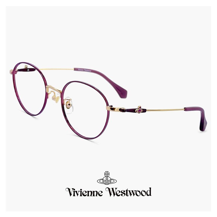 新品 ヴィヴィアン ウエストウッド メガネ レディース 40-0003 c01 48mm Vivienne Westwood 眼鏡 女性 メタル ボストン アジアンフィット拍卖