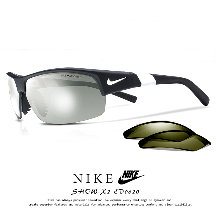 新品 ナイキ サングラス EV0620 003 SHOW-X2 NIKE ev0620 show x2 ショ-エックス2 メンズ ミラーレンズ アウトドア 登山 ランニング拍卖