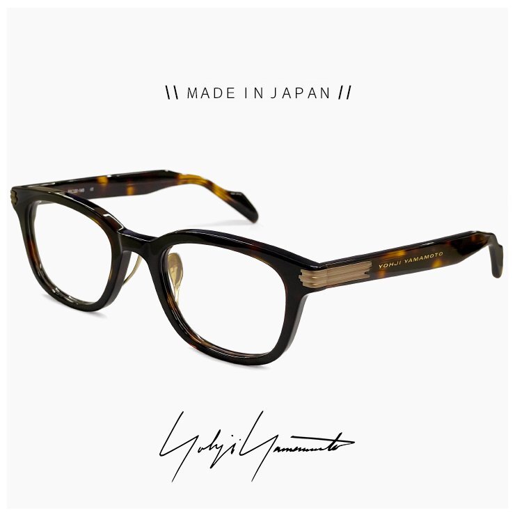 新品 ヨウジ ヤマモト メガネ 日本製 19-0103 2 c02 Yohji Yamamoto 鯖江 メンズ 眼鏡 スクエア ウェリントン 型 べっ甲柄 カラー拍卖