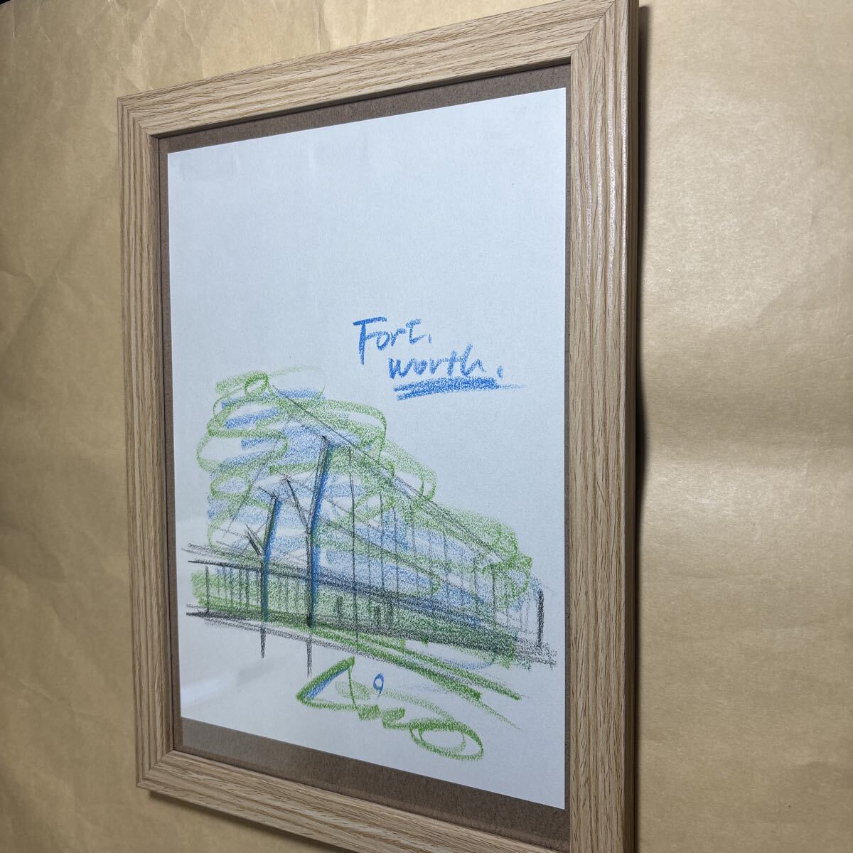 安藤忠雄 サイン フォートワース現代美術館拍卖